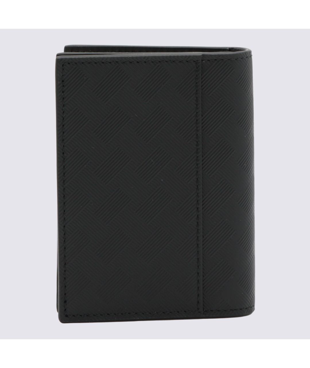 MONTBLANC Черный кожаный кошелек, фото 3