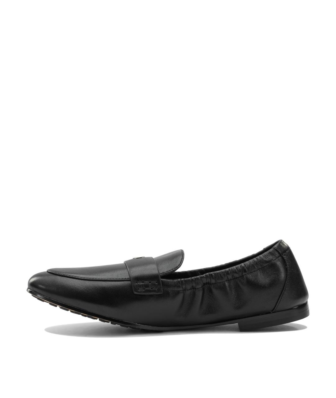 TORY BURCH Черные кожаные лоферы, фото 3