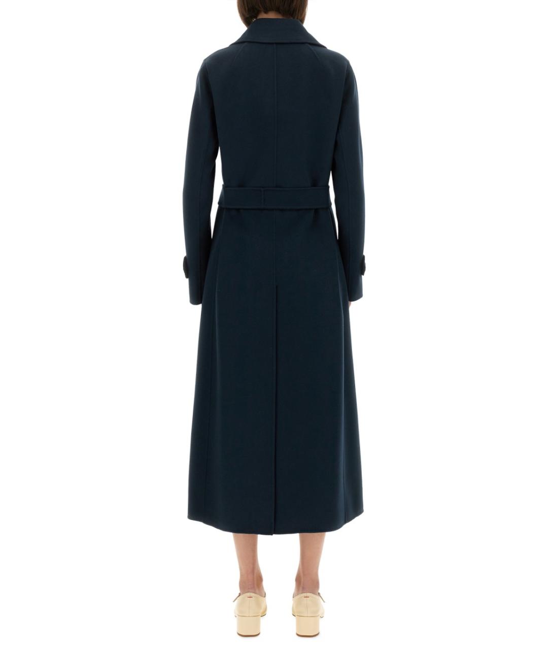 'S MAX MARA Синее шерстяное пальто, фото 4