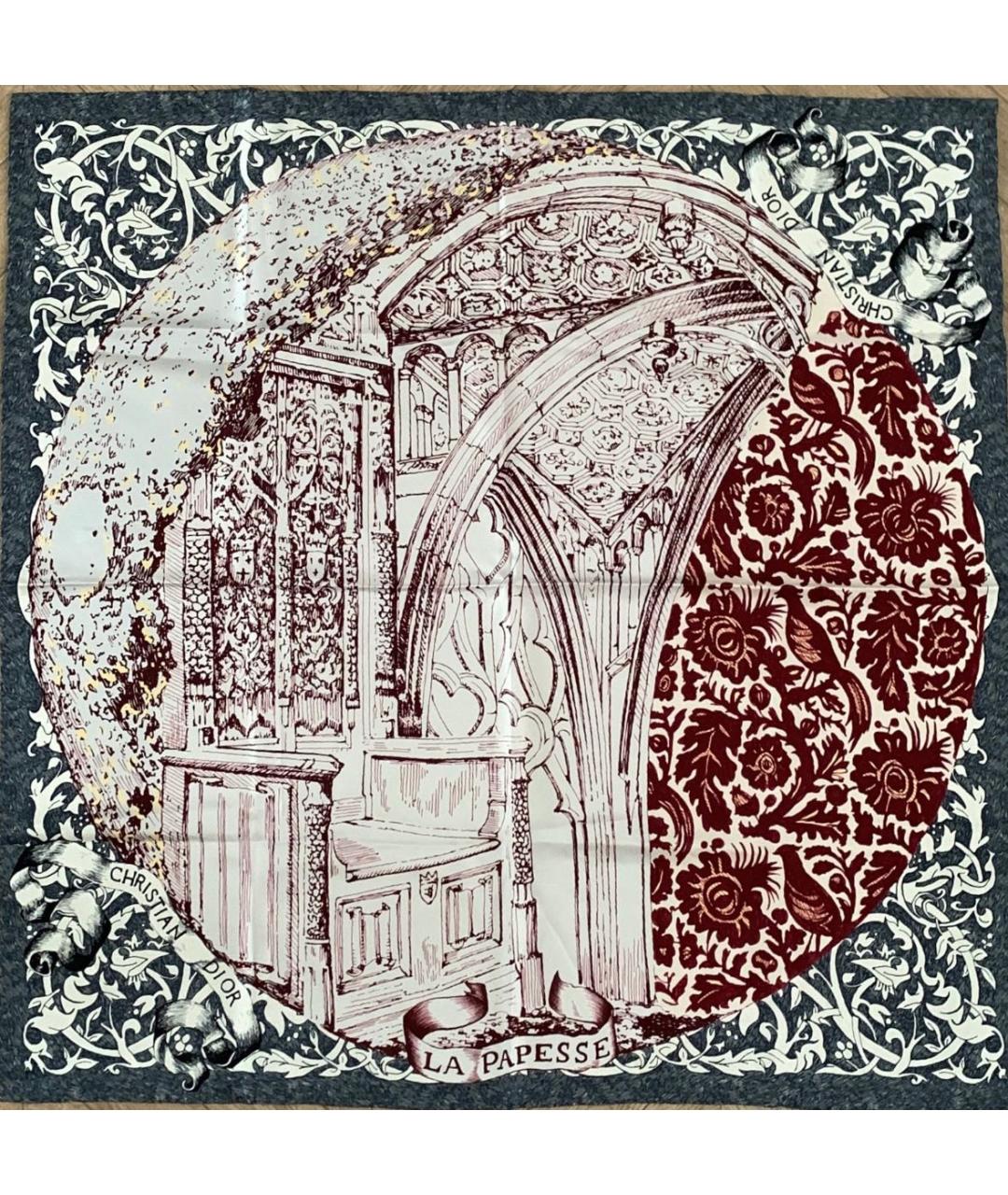 CHRISTIAN DIOR Мульти шелковый платок, фото 4