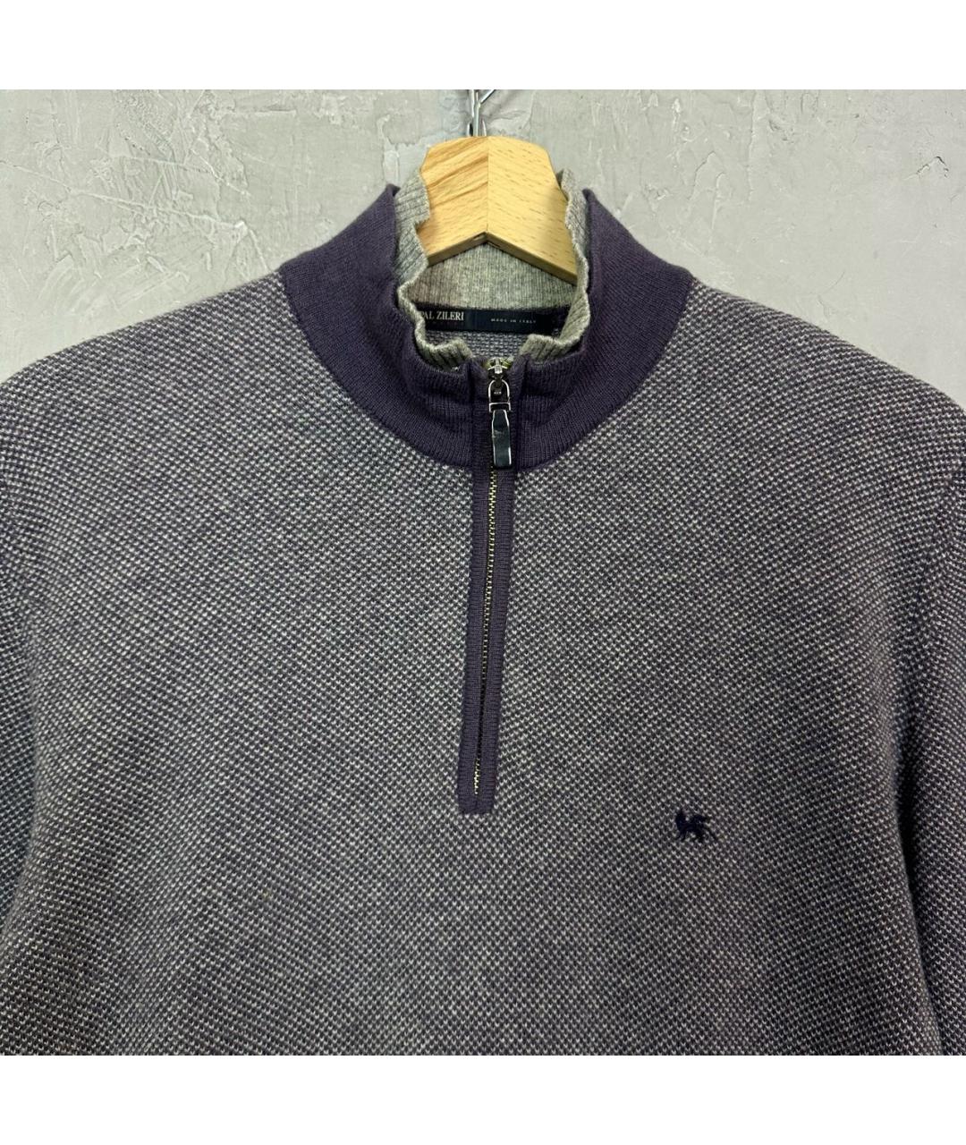 PAL ZILERI Фиолетовый шерстяной джемпер / свитер, фото 3