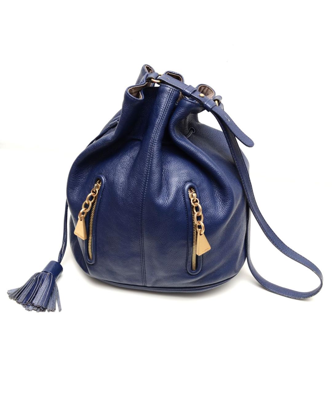 SEE BY CHLOE Темно-синяя кожаная сумка через плечо, фото 4