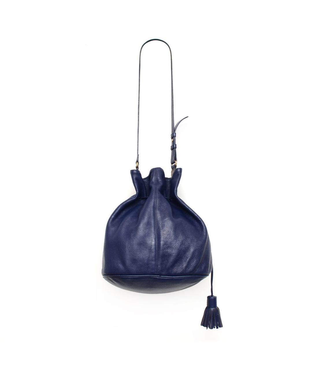 SEE BY CHLOE Темно-синяя кожаная сумка через плечо, фото 3