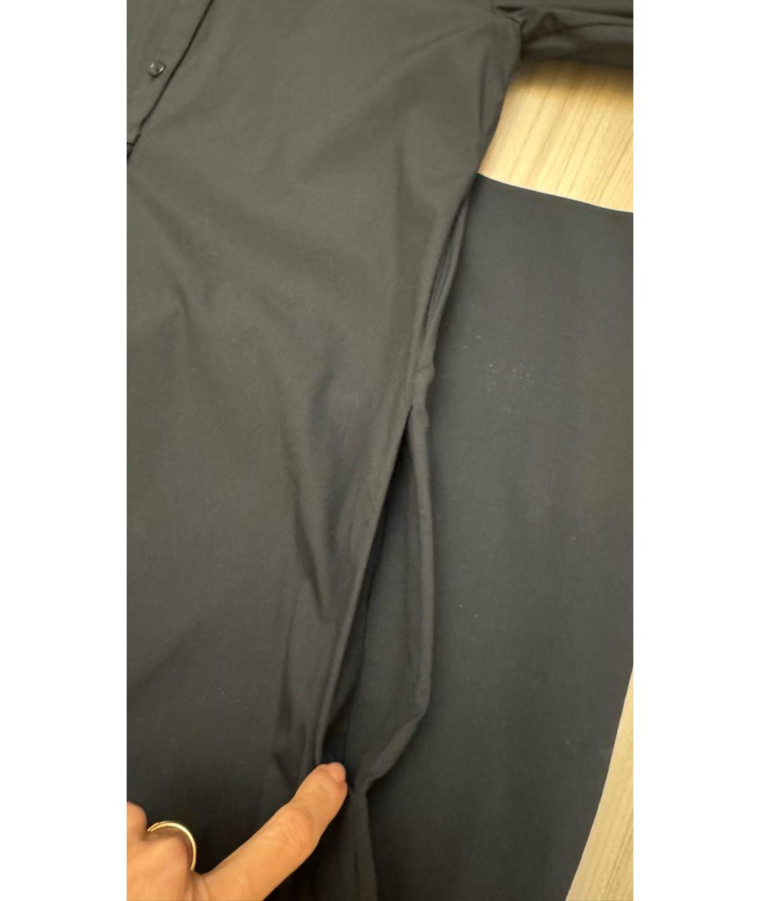 COS Черное хлопко-эластановое повседневное платье, фото 6