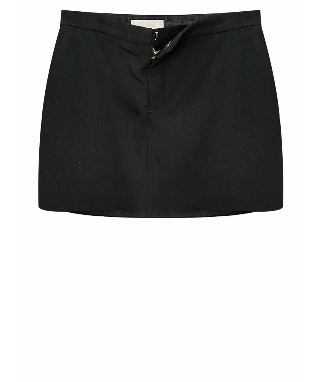 CHLOE Черная хлопковая юбка мини, фото 1