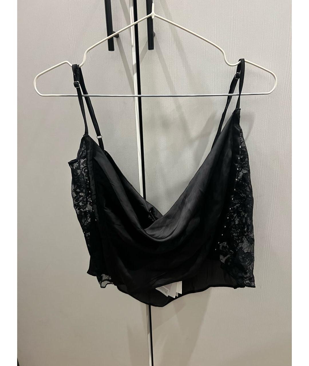 Y/PROJECT Черная шифоновая майка, фото 7