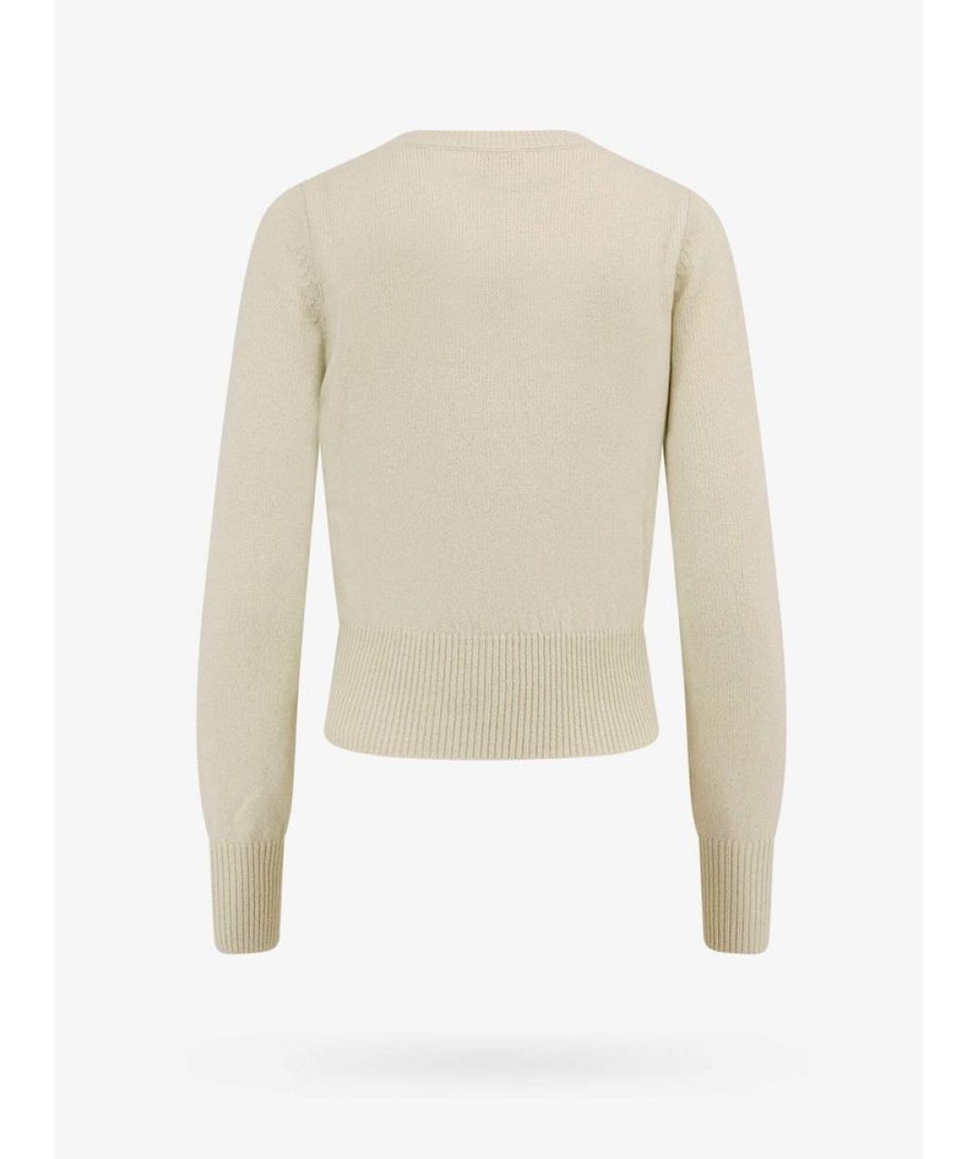 DIESEL Бежевый шерстяной джемпер / свитер, фото 2