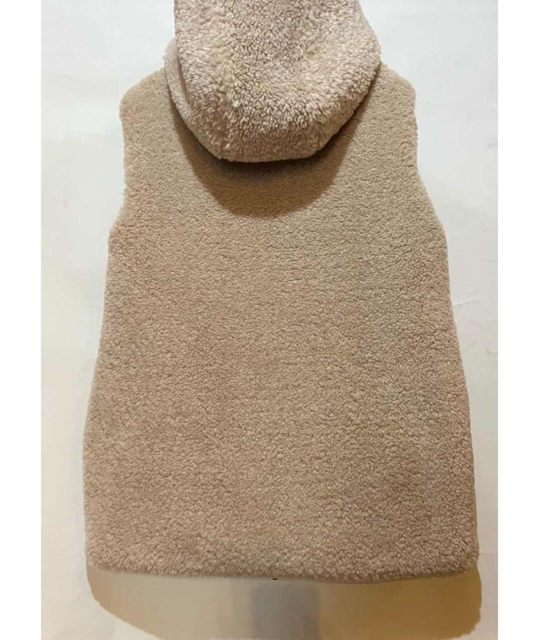 'S MAX MARA Бежевый полиамидовый жилет, фото 5
