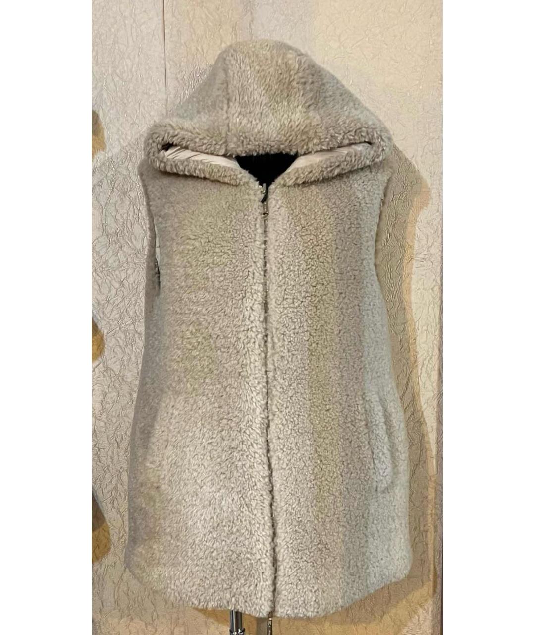 'S MAX MARA Бежевый полиамидовый жилет, фото 4