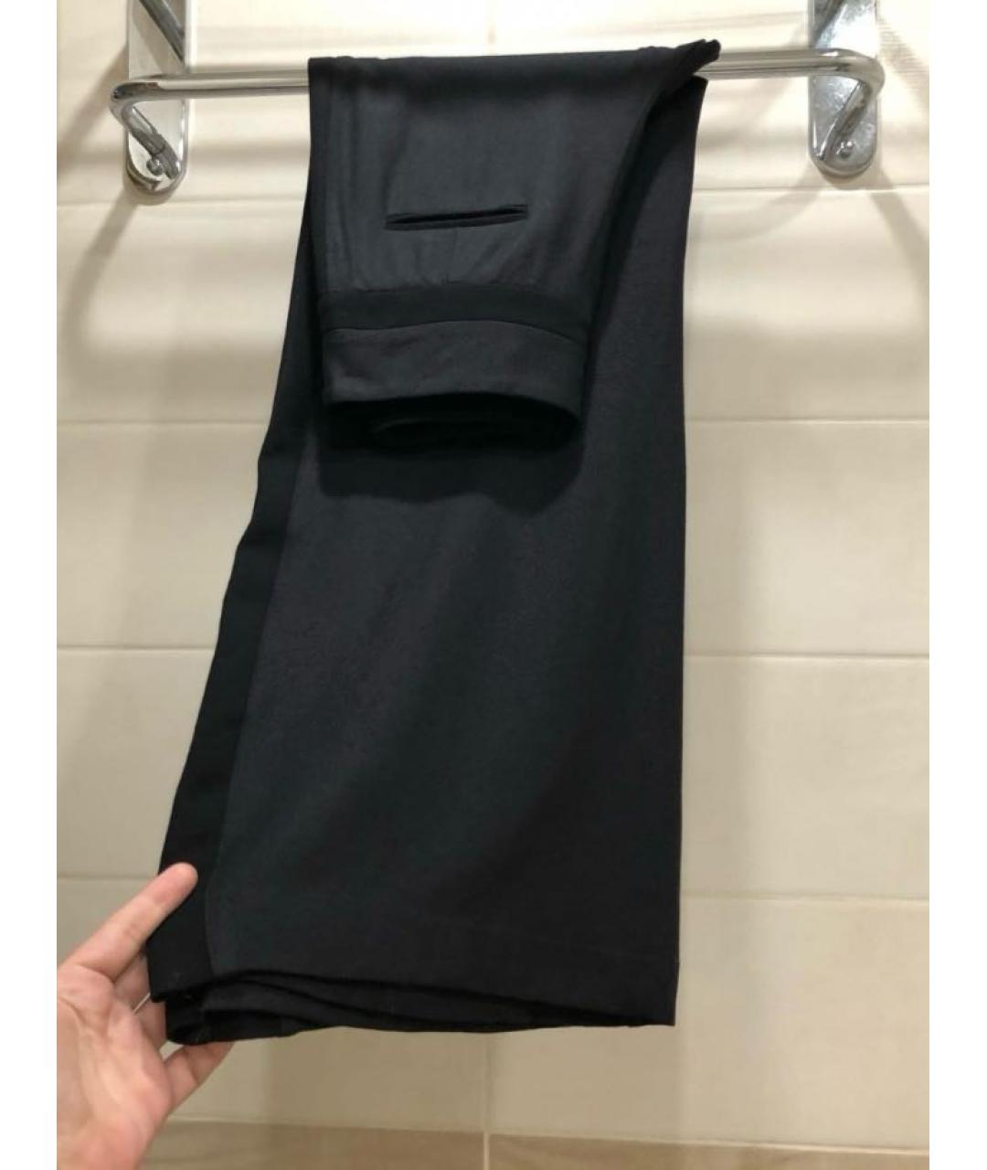 DIANE VON FURSTENBERG Черные вискозные брюки широкие, фото 4