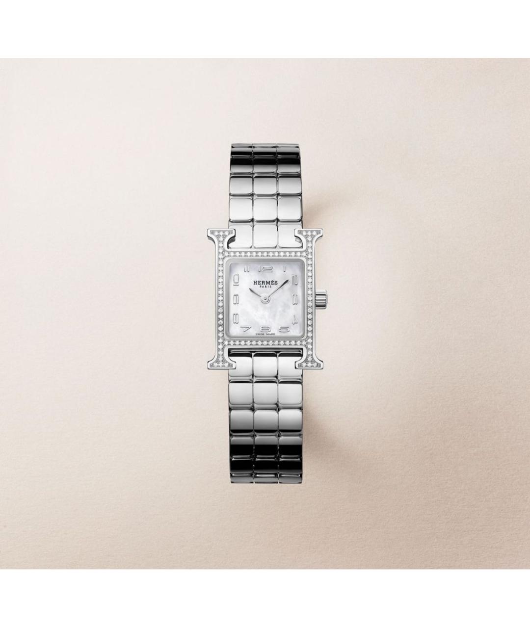 HERMES Серебряные металлические часы, фото 4