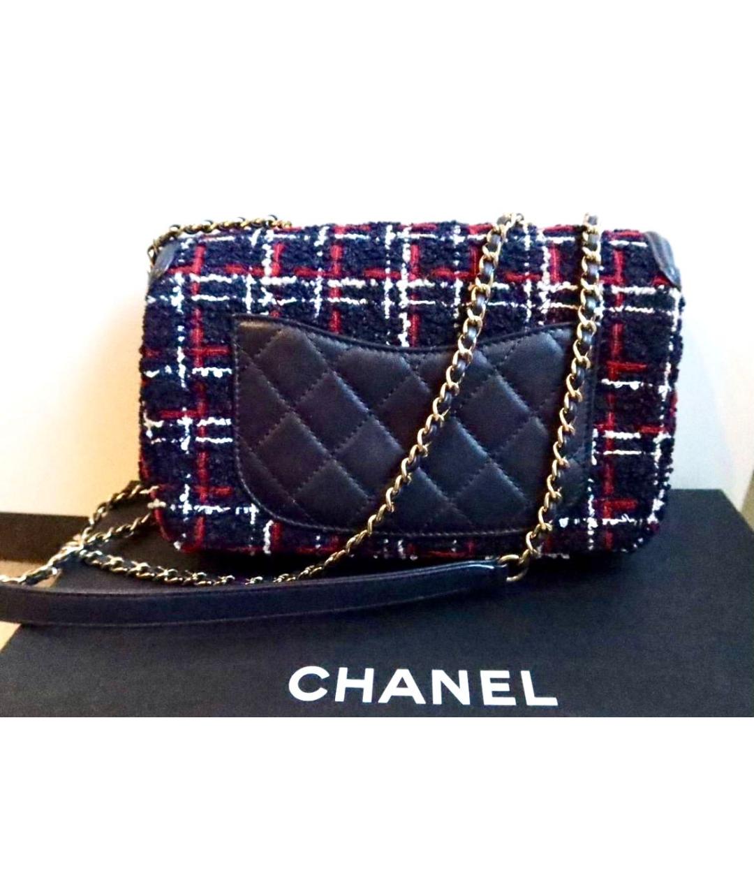 CHANEL Темно-синяя сумка через плечо, фото 3