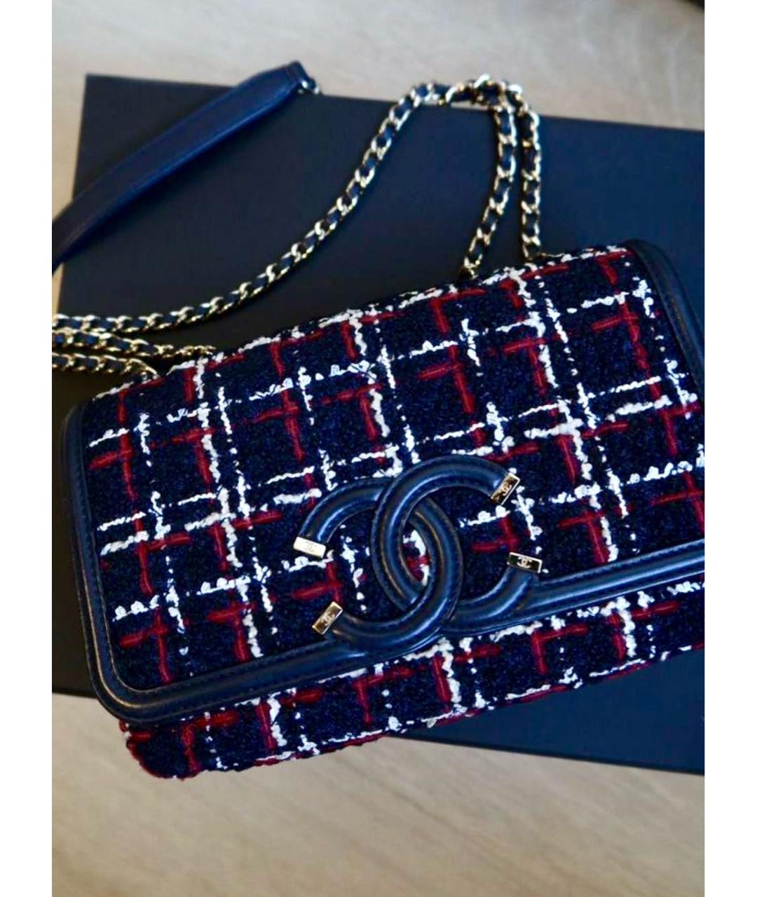 CHANEL Темно-синяя сумка через плечо, фото 2