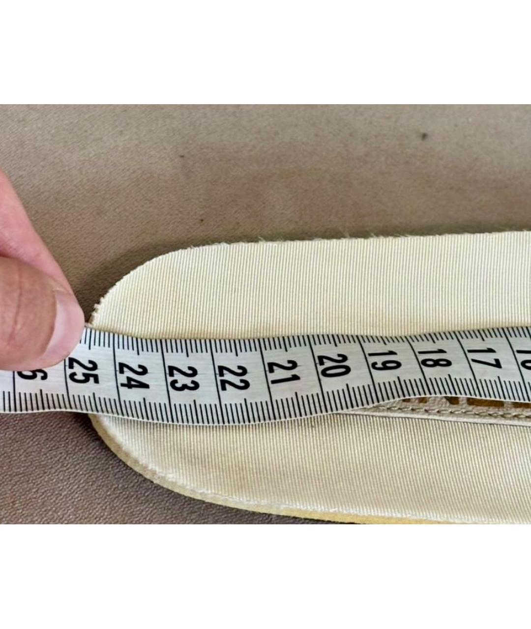 CHANEL Белые текстильные кеды, фото 6