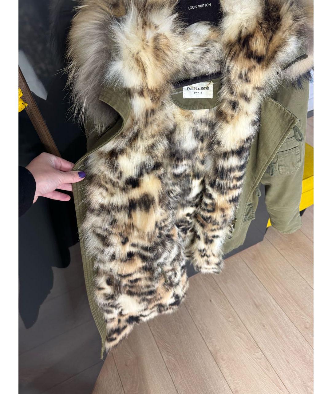 SAINT LAURENT Хаки парка, фото 2