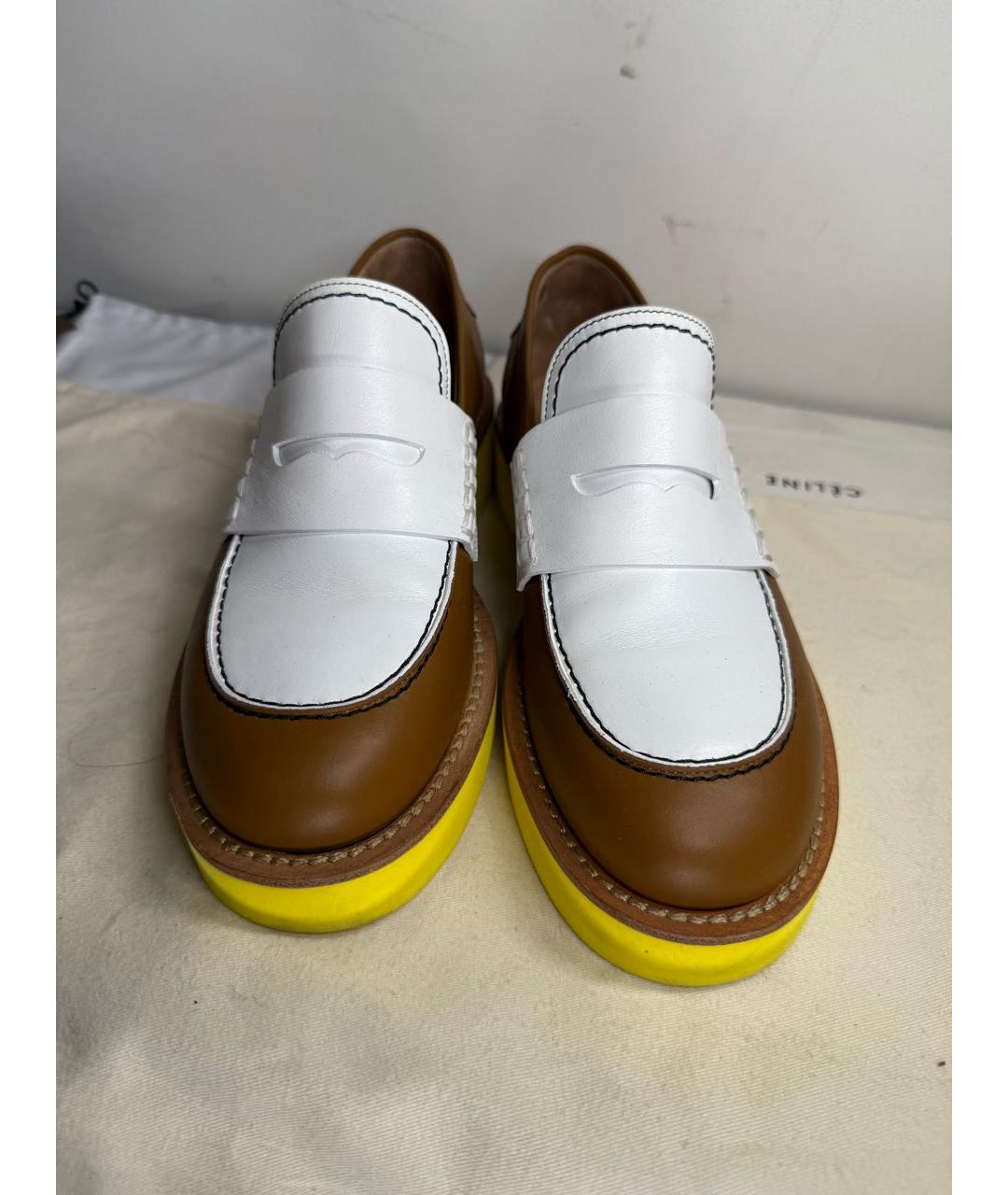 MARNI Коричневые кожаные лоферы, фото 3