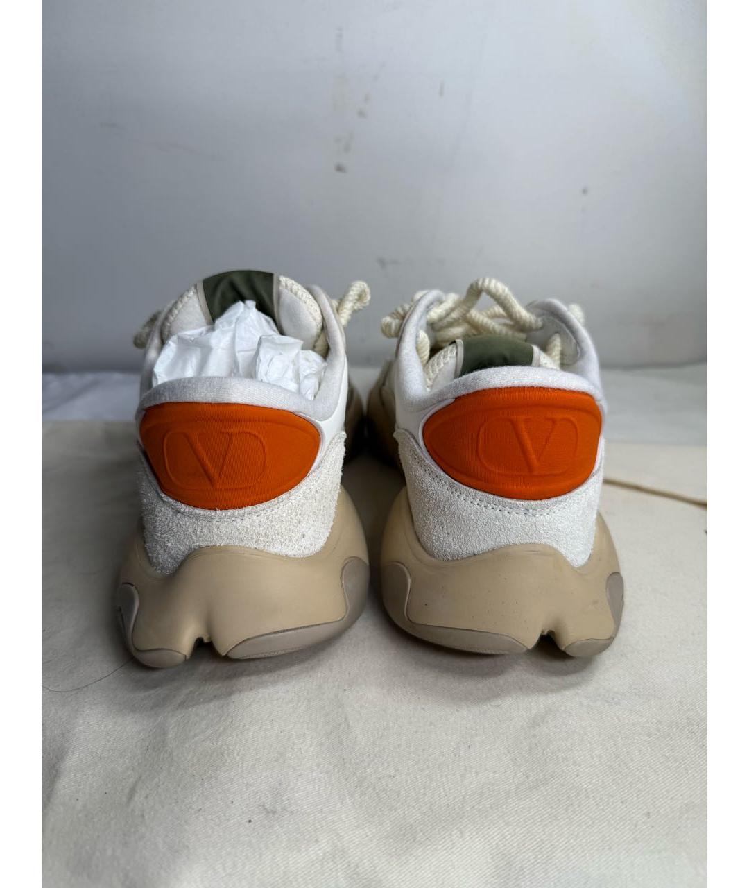 VALENTINO Белые кожаные кроссовки, фото 4