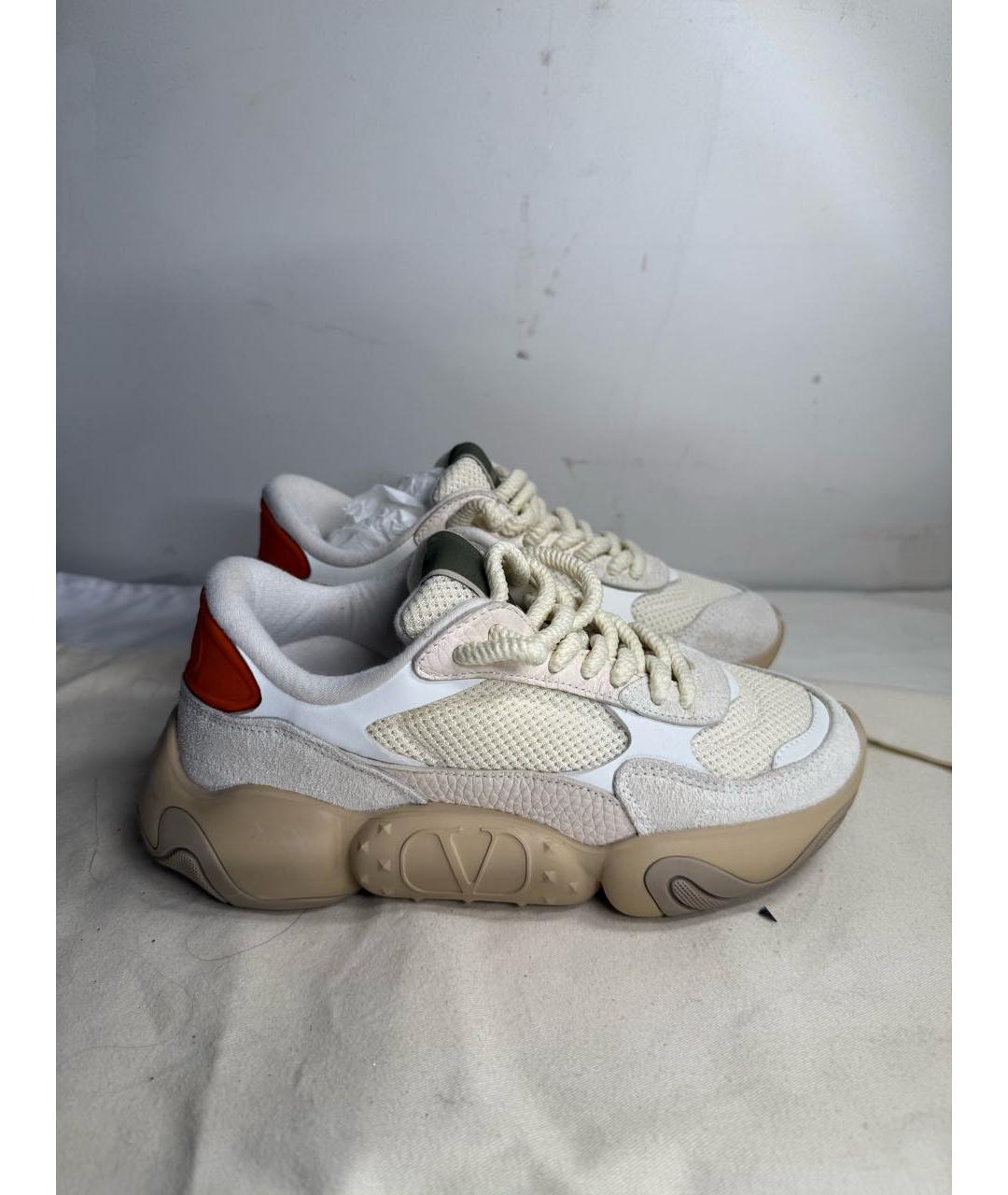 VALENTINO Белые кожаные кроссовки, фото 6