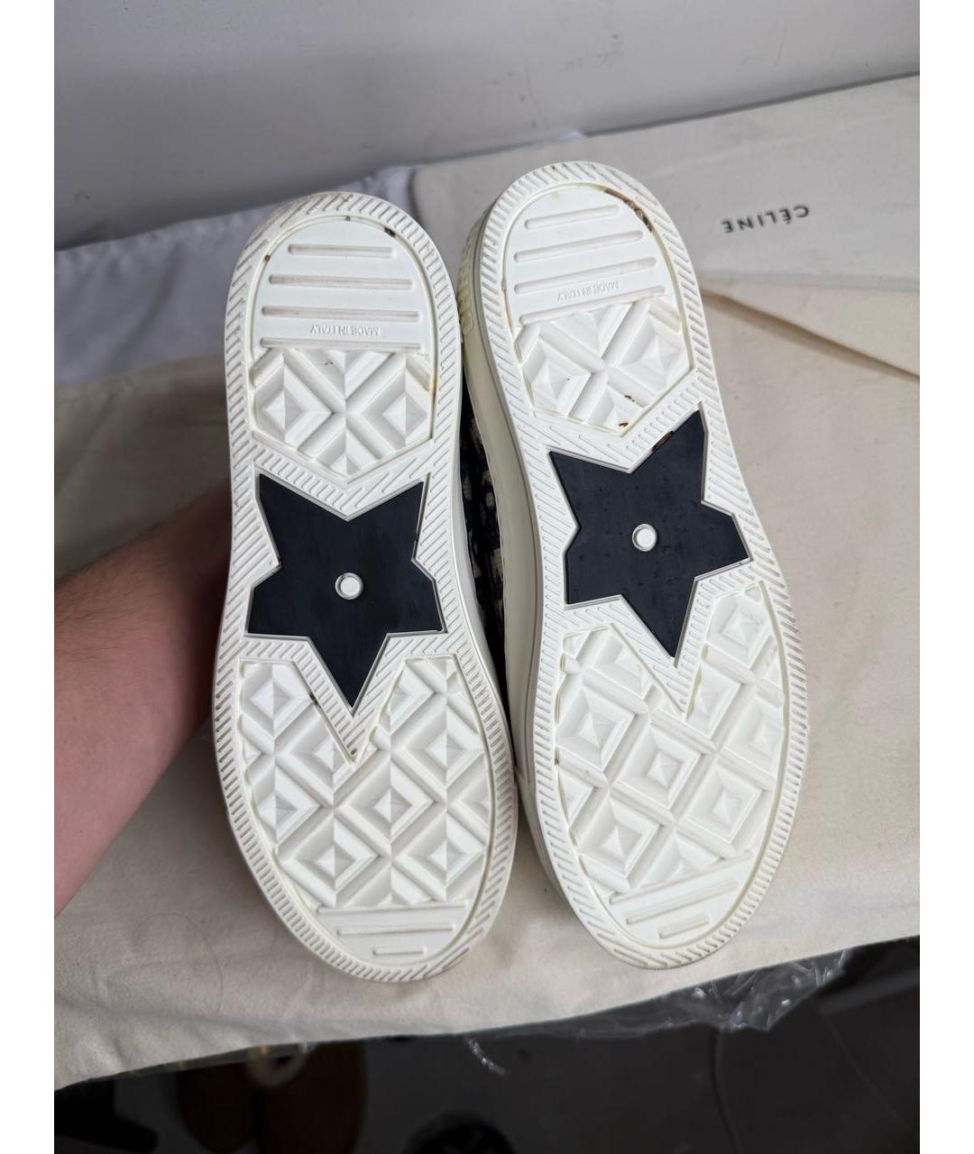 CHRISTIAN DIOR Бежевые текстильные кеды, фото 5