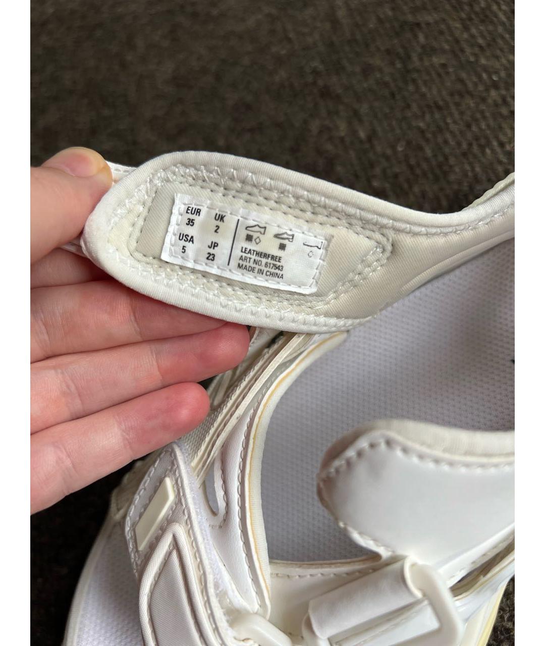 BALENCIAGA Белые сандалии, фото 8