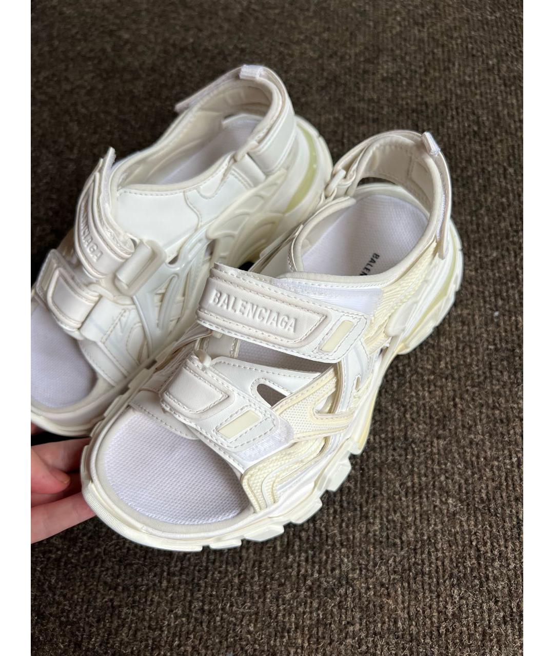 BALENCIAGA Белые сандалии, фото 3