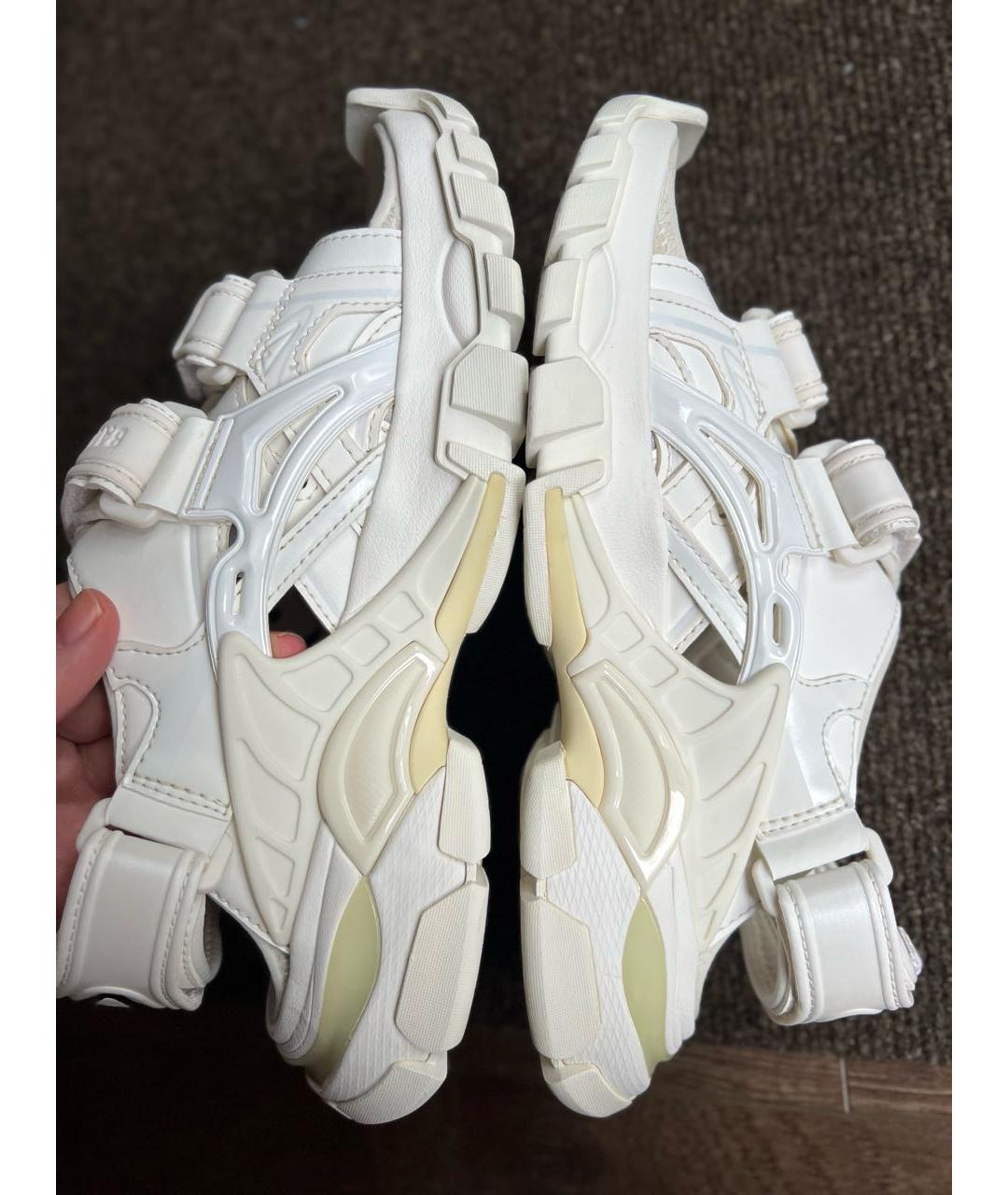 BALENCIAGA Белые сандалии, фото 4