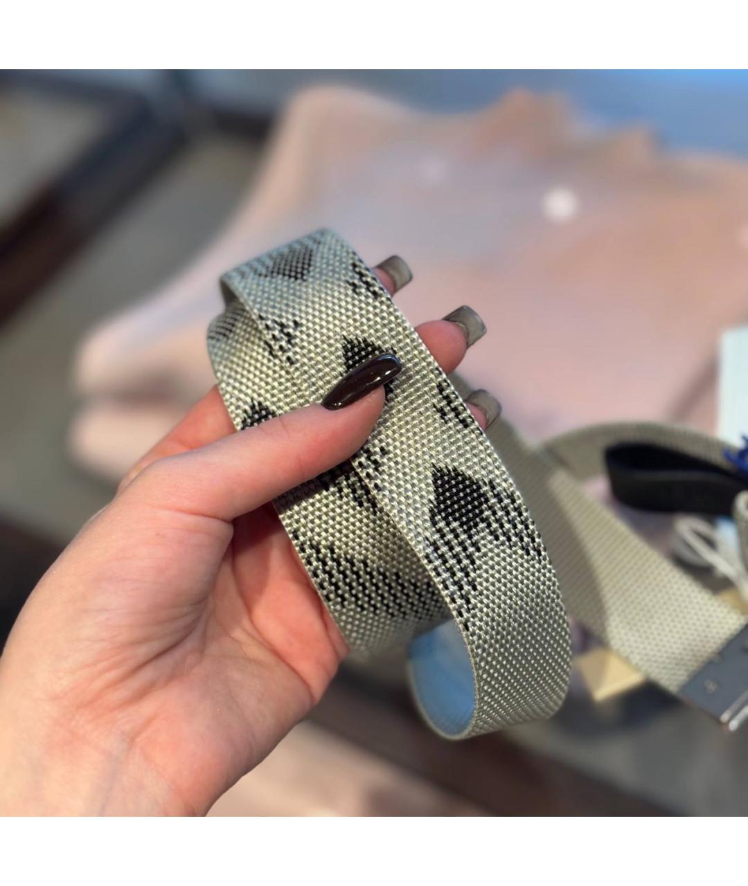 BURBERRY Бежевый кожаный ремень, фото 6