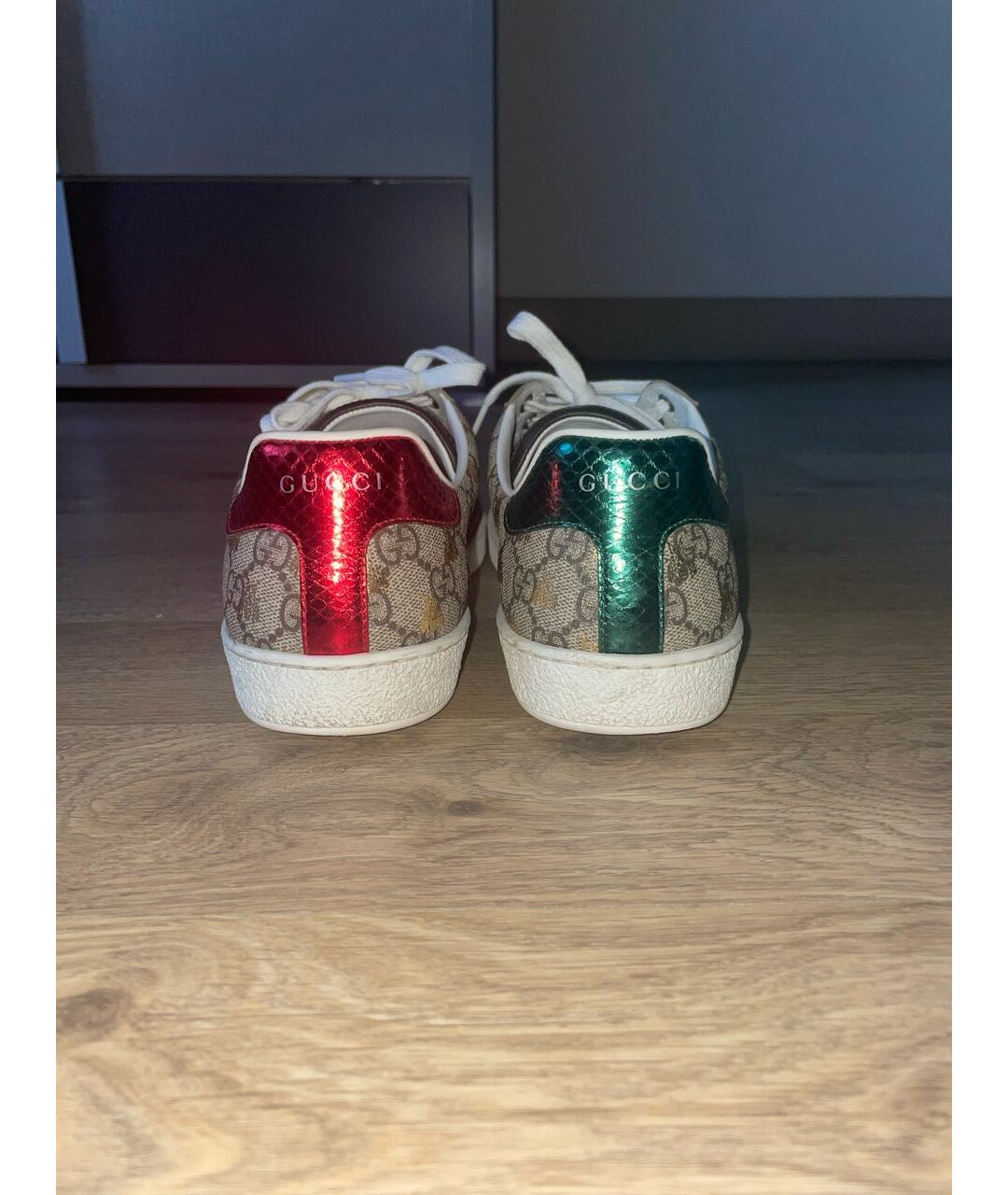 GUCCI Бежевые низкие кроссовки / кеды, фото 4