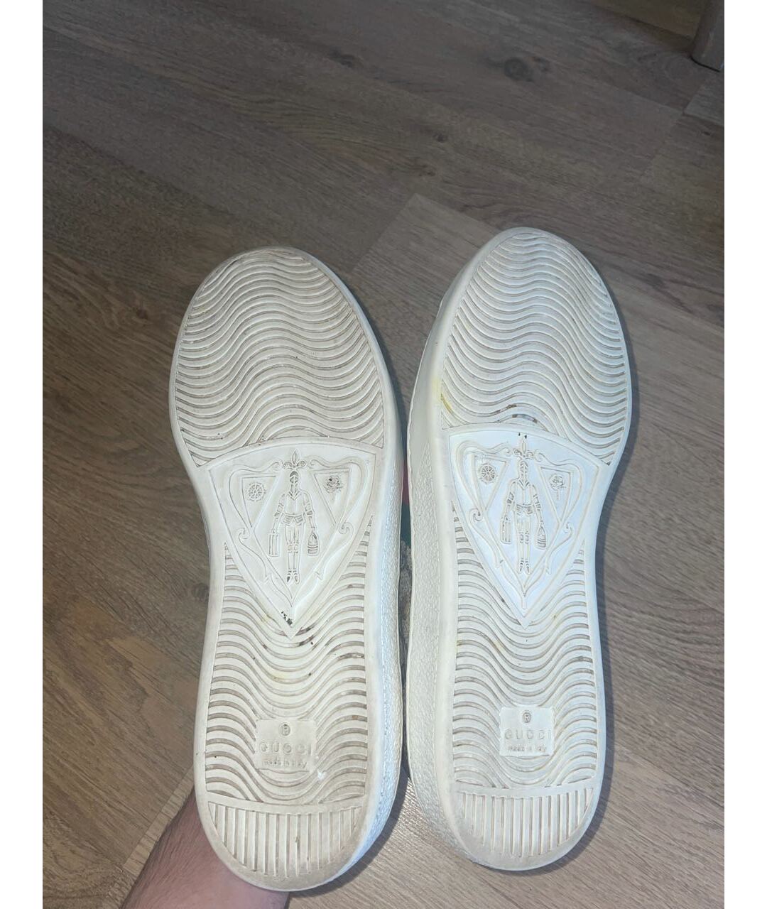 GUCCI Бежевые низкие кроссовки / кеды, фото 7