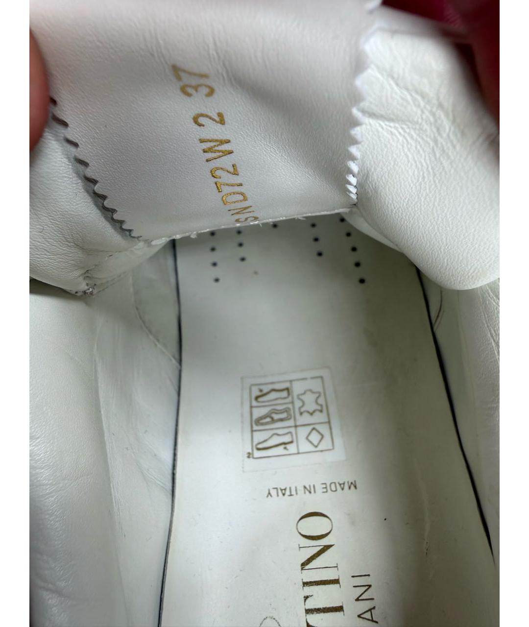 VALENTINO Белые кожаные кеды, фото 6