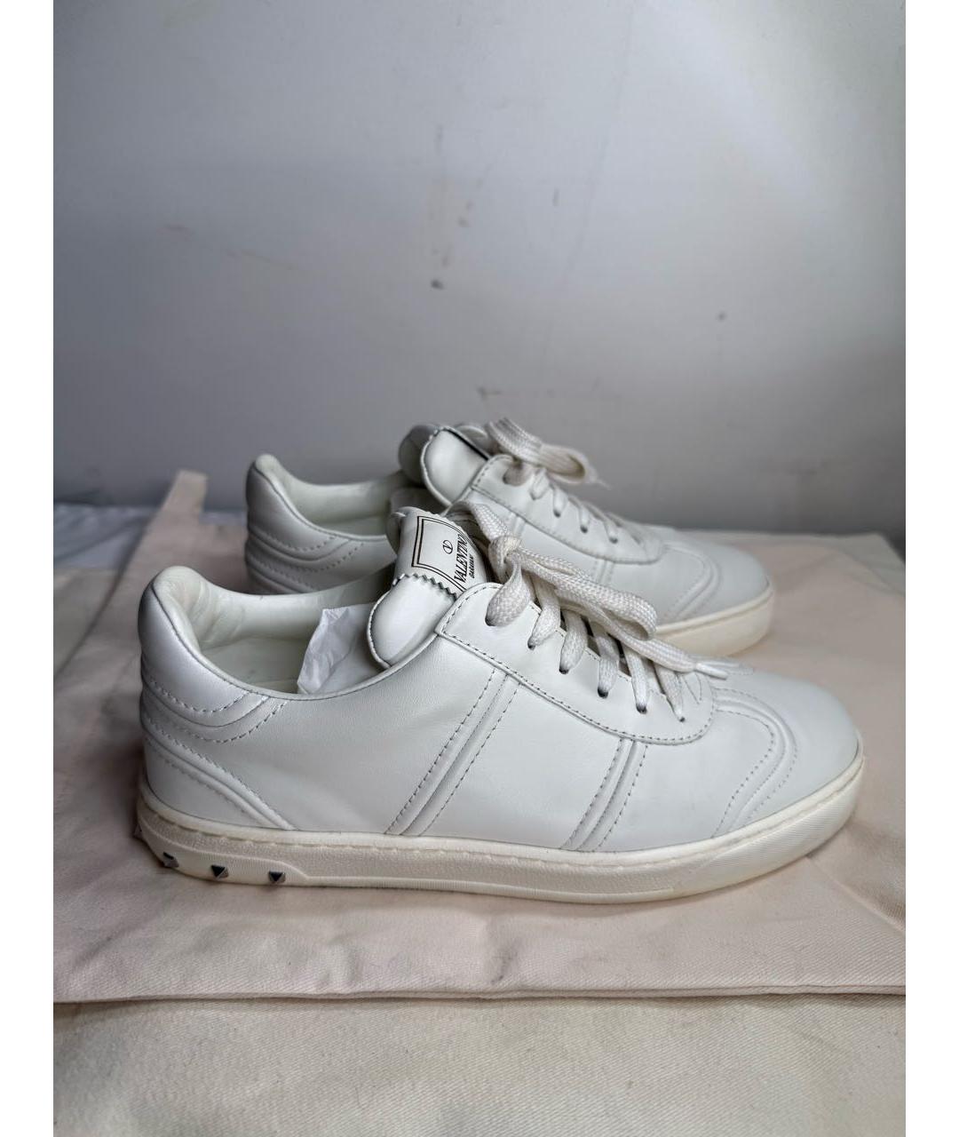 VALENTINO Белые кожаные кеды, фото 7