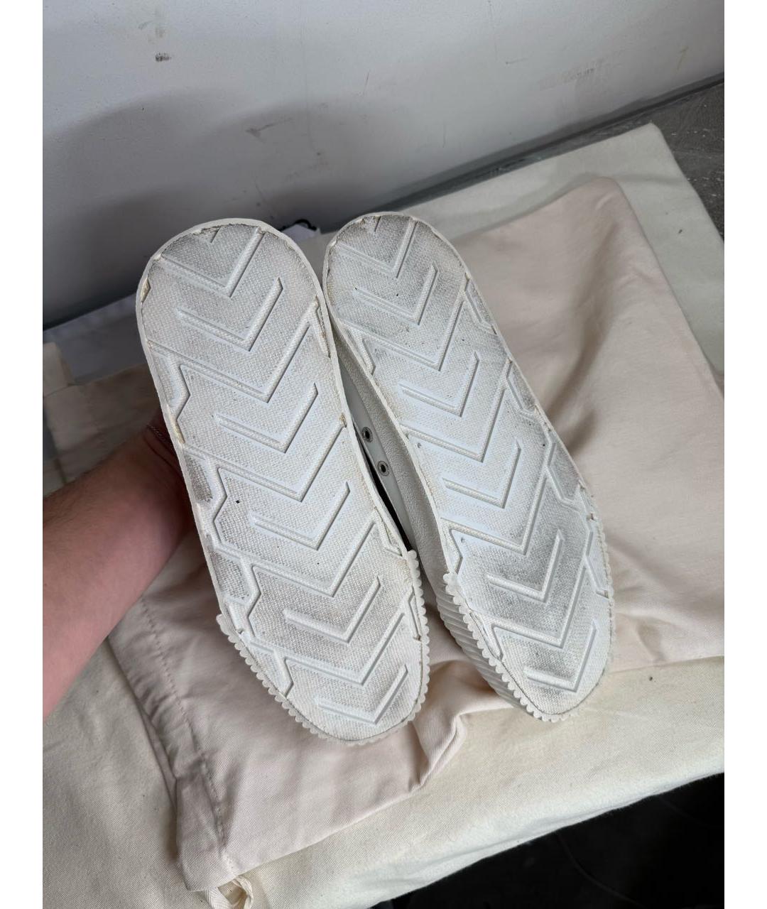 JIMMY CHOO Белые кожаные кеды, фото 4