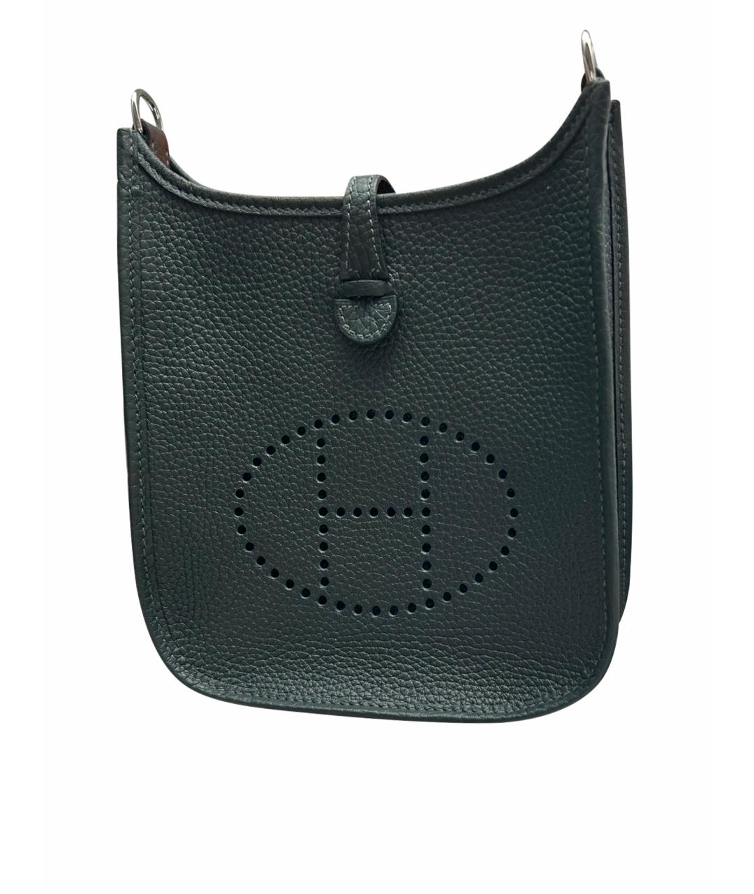 HERMES Зеленая кожаная сумка через плечо, фото 1