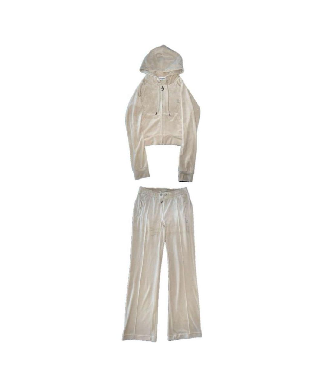 JUICY COUTURE Бежевый велюровый спортивные костюмы, фото 1