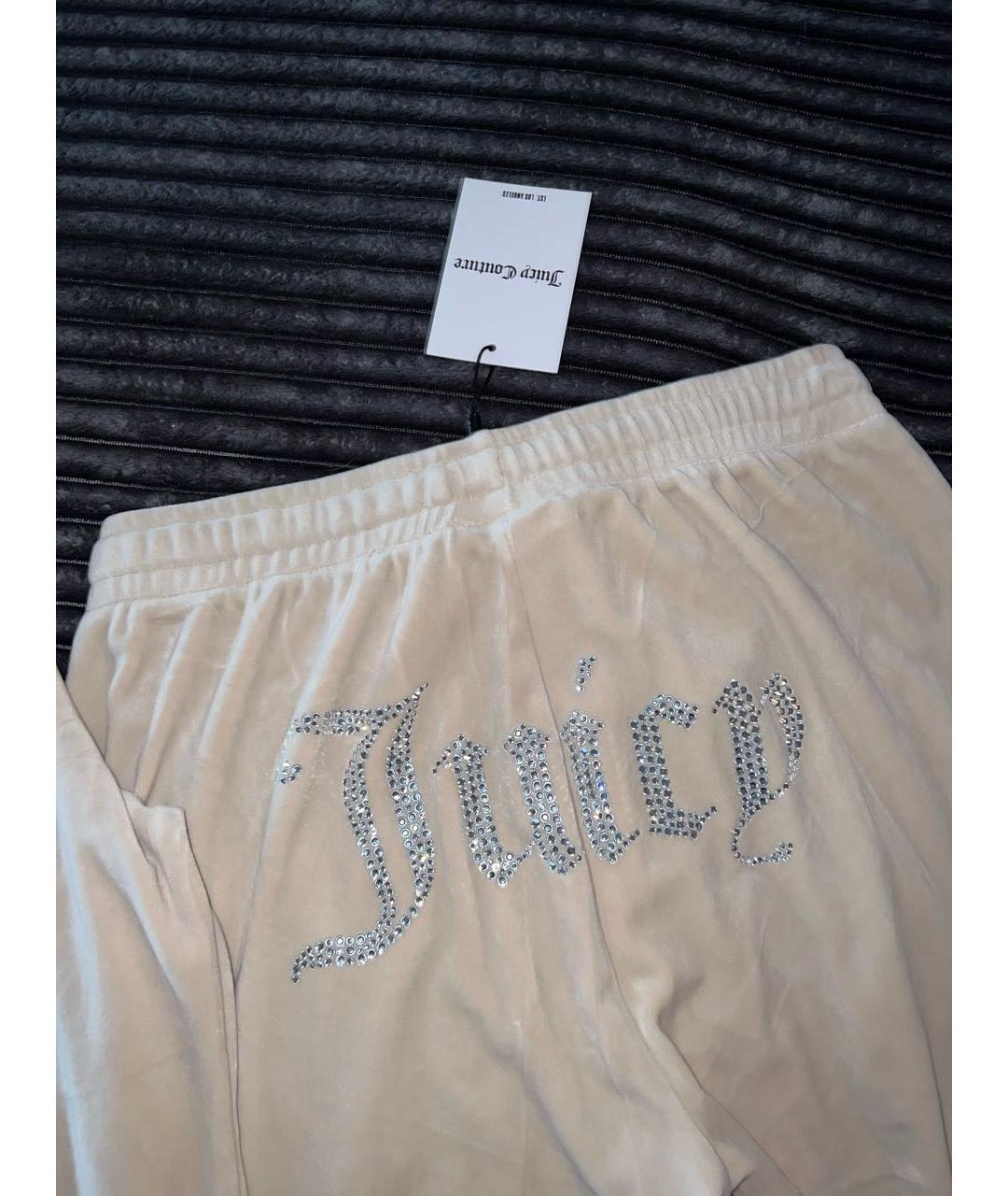 JUICY COUTURE Бежевый велюровый спортивные костюмы, фото 8
