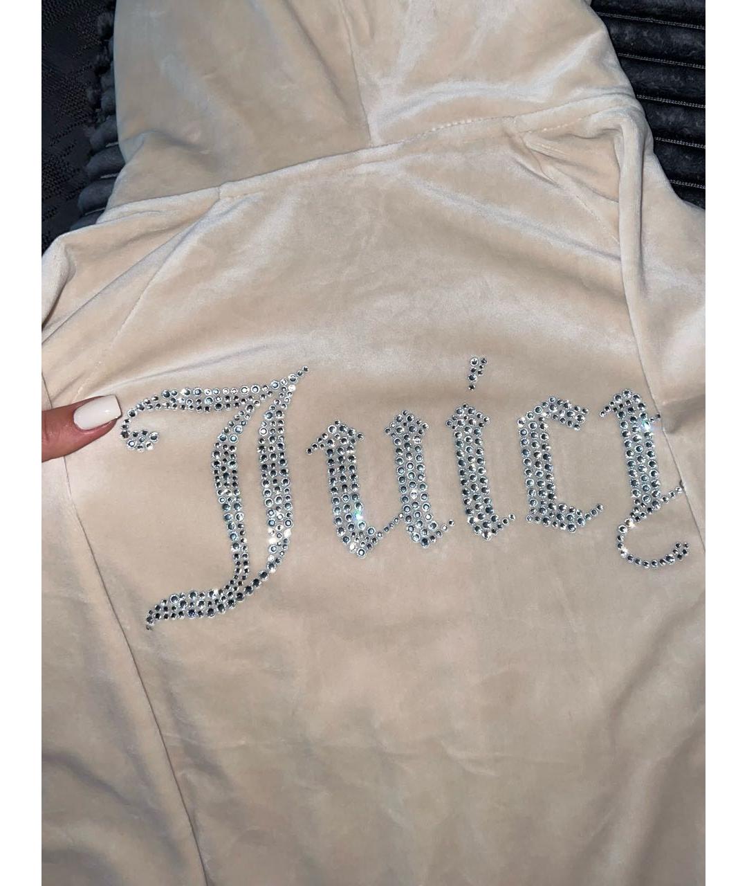JUICY COUTURE Бежевый велюровый спортивные костюмы, фото 4