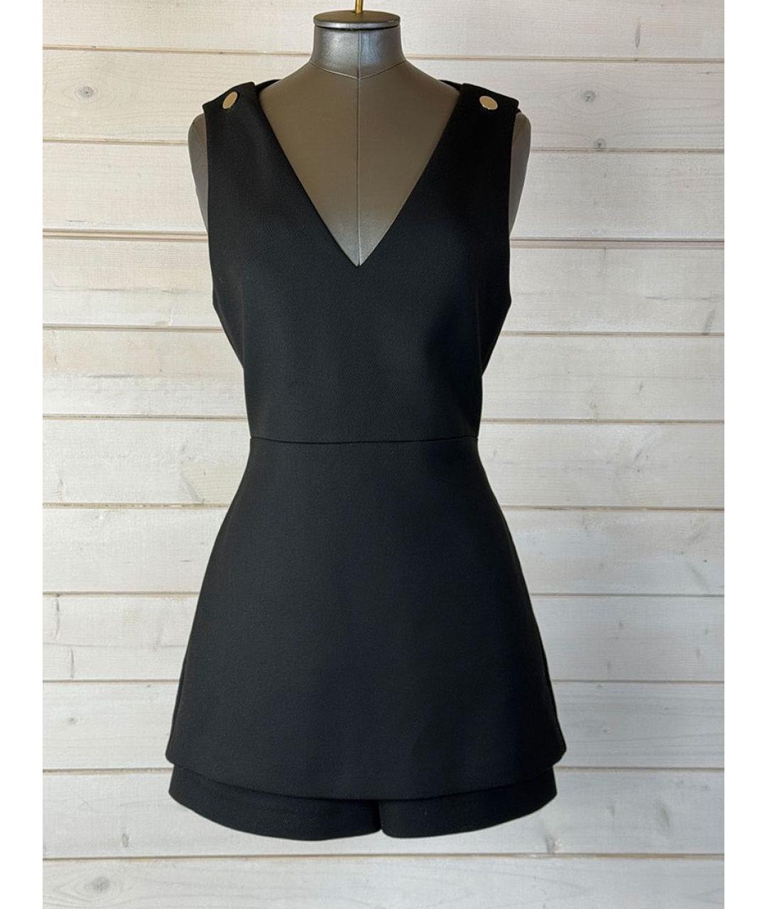 MAJE Черный вискозный комбинезон, фото 8