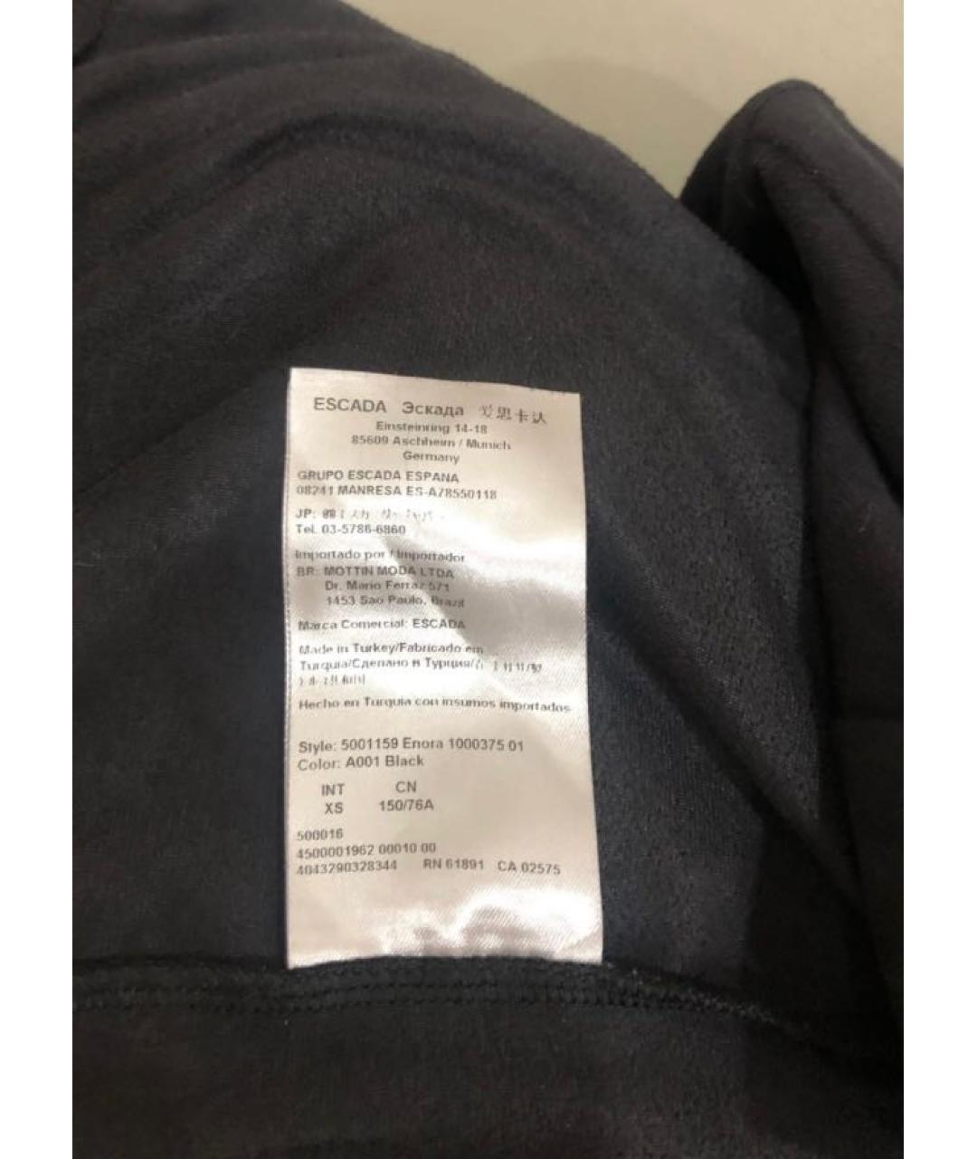 ESCADA Черный полиэстеровый жакет/пиджак, фото 7