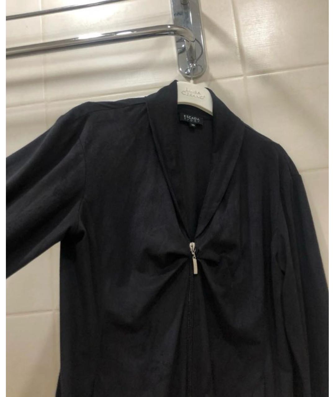 ESCADA Черный полиэстеровый жакет/пиджак, фото 4