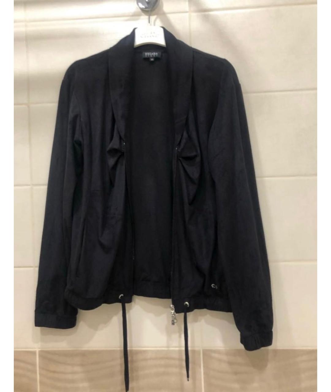 ESCADA Черный полиэстеровый жакет/пиджак, фото 9