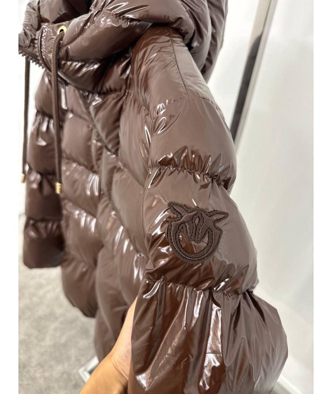 PINKO Коричневый пуховик, фото 4