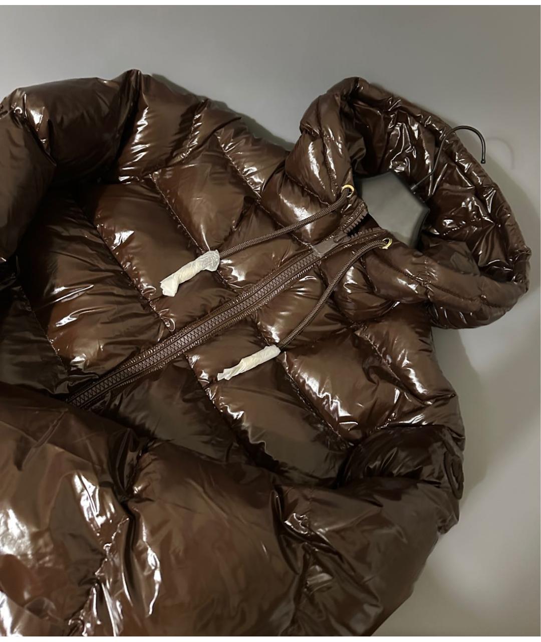 PINKO Коричневый пуховик, фото 5