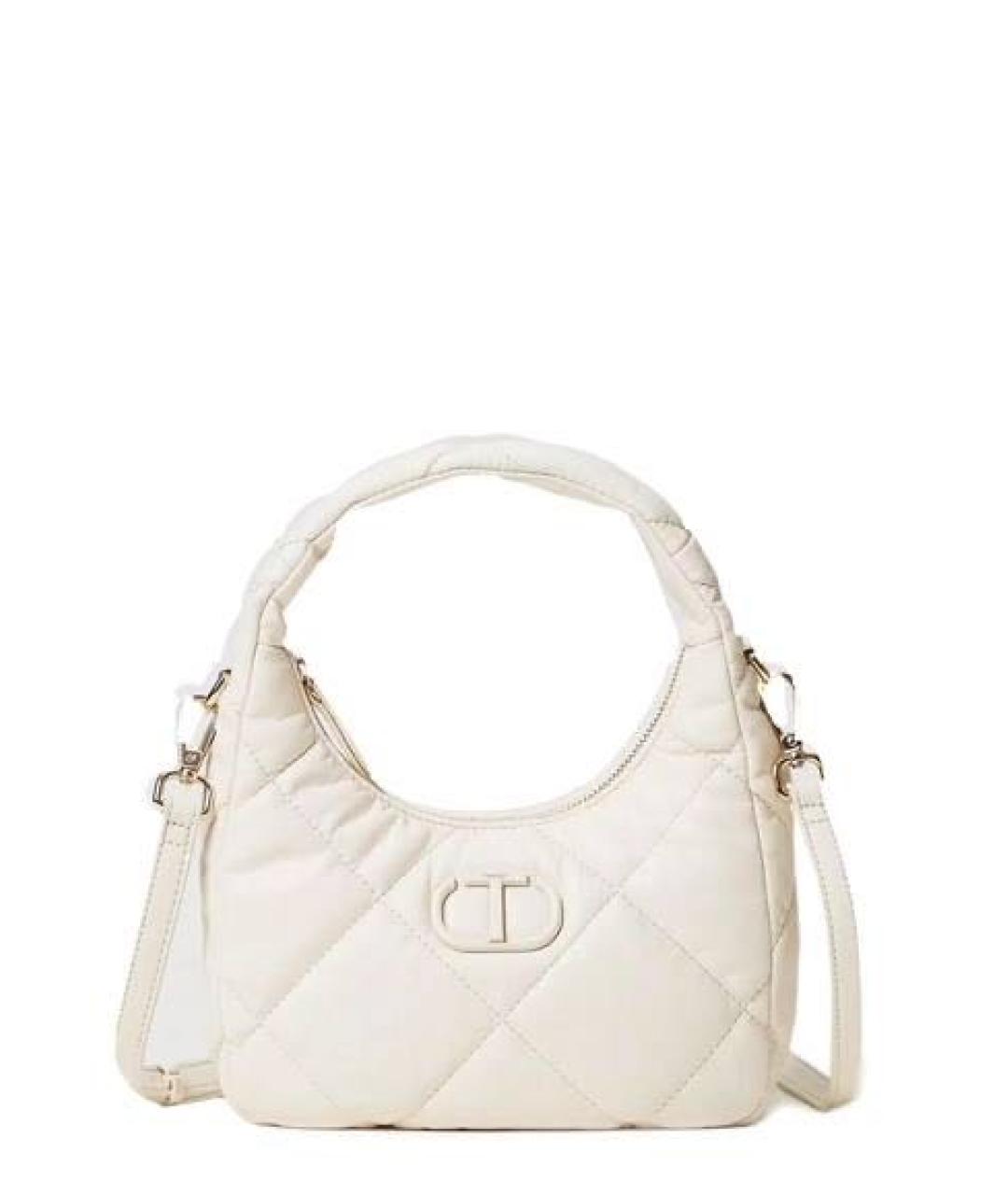 TWIN-SET Бежевая сумка через плечо из искусственной кожи, фото 1