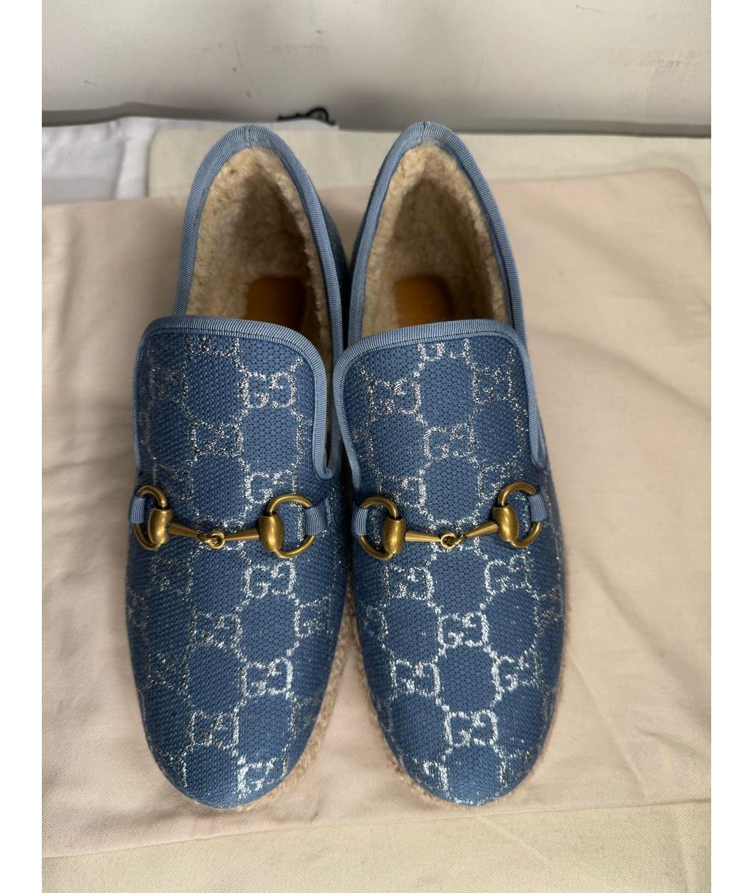 GUCCI Голубые эспадрильи, фото 3