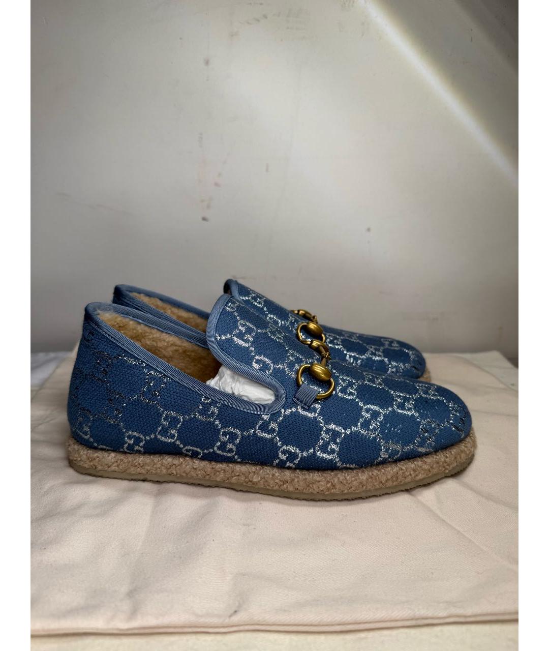 GUCCI Голубые эспадрильи, фото 7
