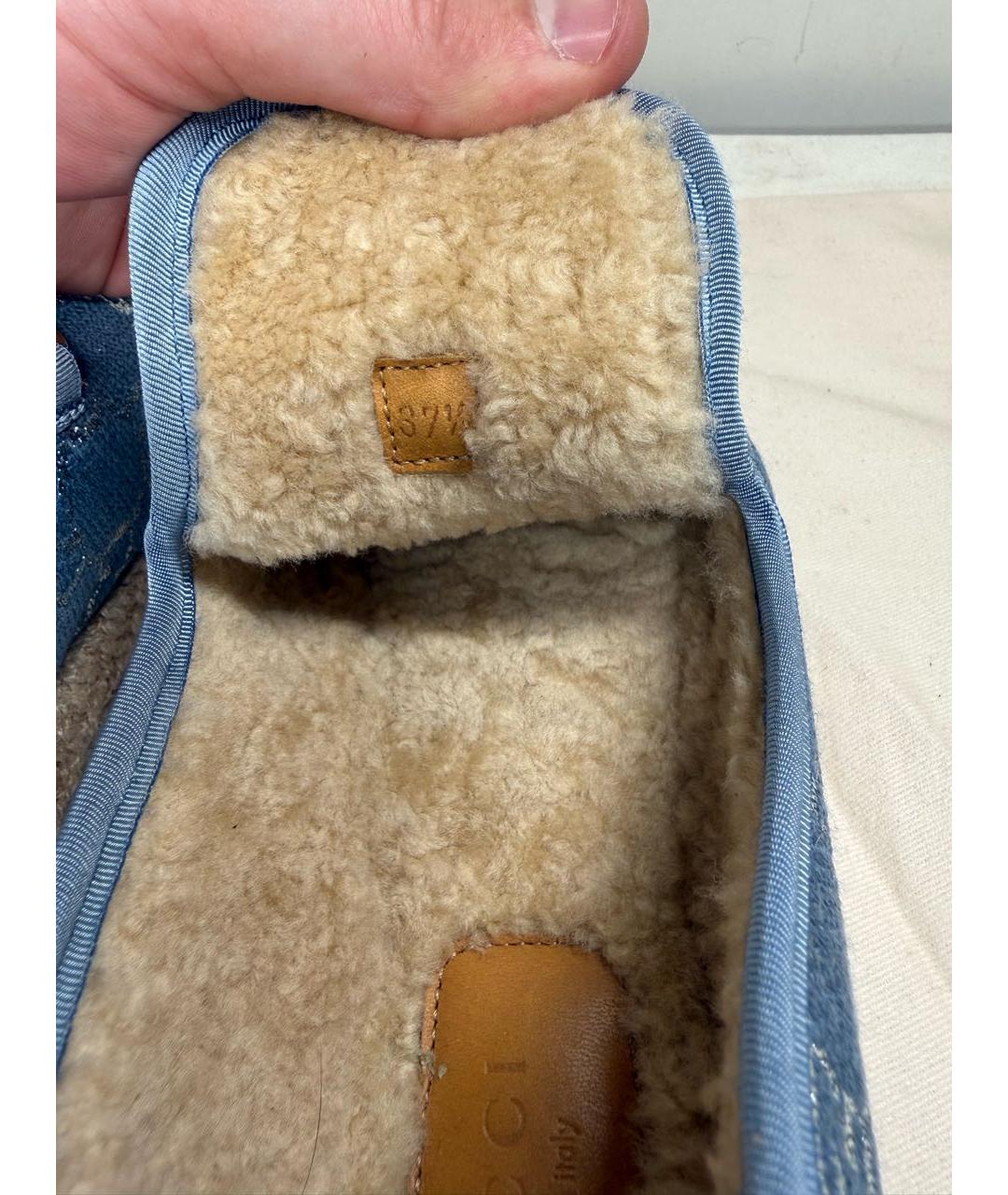 GUCCI Голубые эспадрильи, фото 6