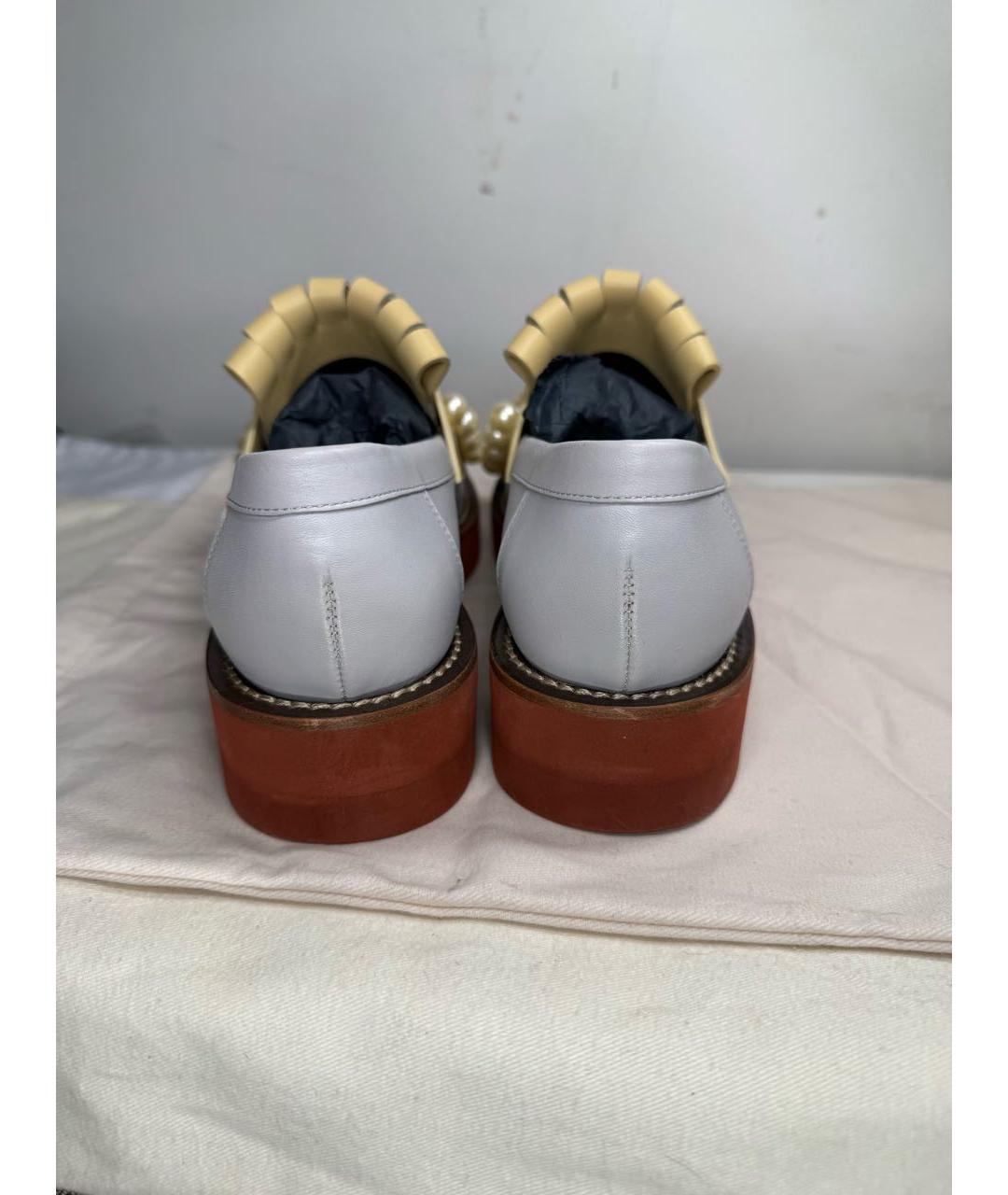 MARNI Голубые лоферы из лакированной кожи, фото 4