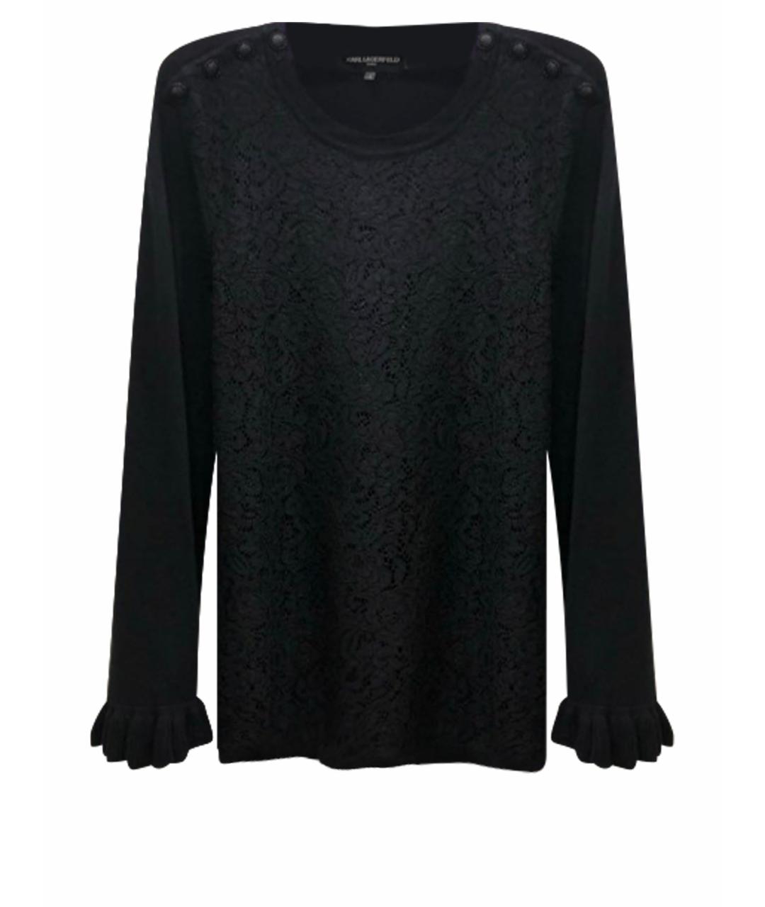 KARL LAGERFELD Черный джемпер / свитер, фото 1