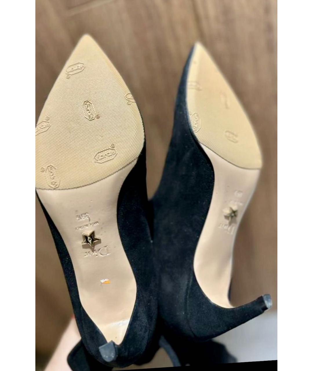 CHRISTIAN DIOR Черные замшевые ботильоны, фото 7