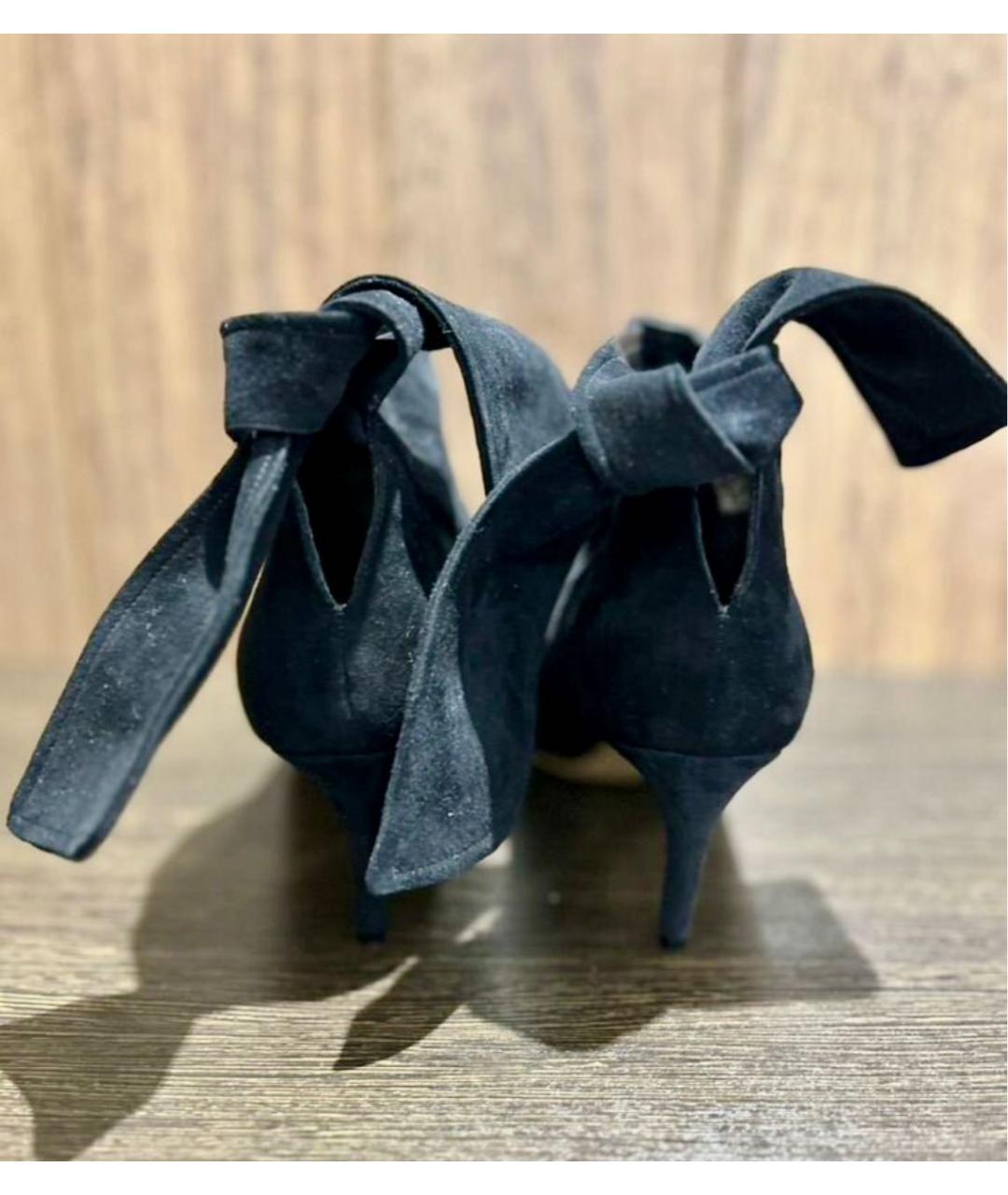 CHRISTIAN DIOR Черные замшевые ботильоны, фото 2